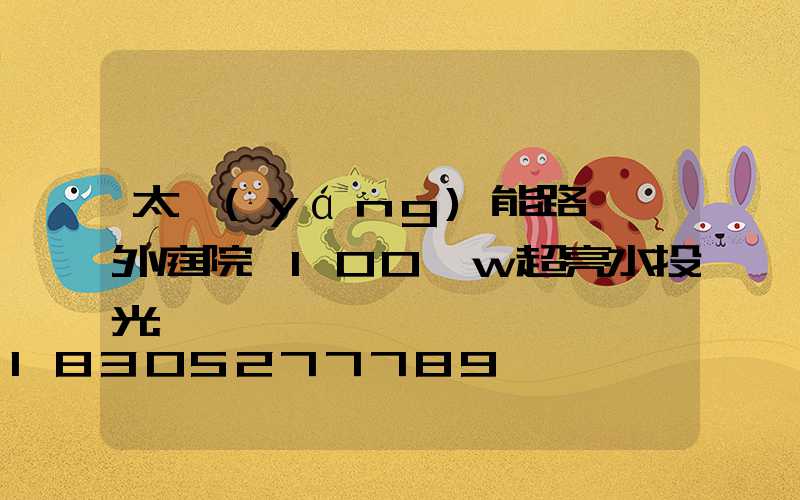 太陽(yáng)能路燈戶外庭院燈100 w超亮水投光燈
